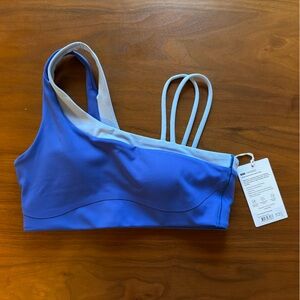 LSKD THRIVE ASYMMETRIC SPORTS BRA NWT BLUE, $80
